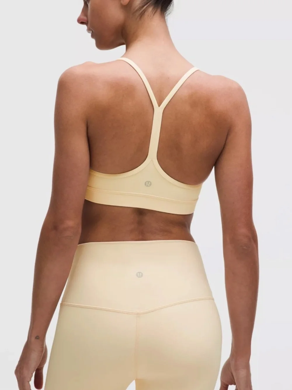 Lululemon Flow Y Bra Buttercream Yellow Size 6 NEW - Picture 2 of 7